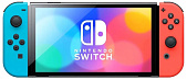 Игровая консоль Nintendo Switch OLED (Неоновый красный / неоновый синий)