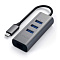 USB-хаб Satechi Type-C 2-in-1 USB 3.0 Aluminum 3 Port Hub and Ethernet Port (серый космос)