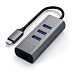 USB-хаб Satechi Type-C 2-in-1 USB 3.0 Aluminum 3 Port Hub and Ethernet Port (серый космос)