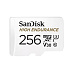 Карта памяти SanDisk High Endurance microSDHC (256 ГБ, с SD адаптером, белый)