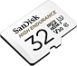 Карта памяти SanDisk High Endurance microSDHC (32 ГБ, с SD адаптером, белый)