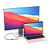Адаптер Satechi Slim Aluminum Type-C Multi-Port Adapter with Type-C Charging Port (серебристый)