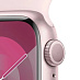 Умные часы Apple Watch Series 9 GPS Pink Aluminium Case with Light Pink Sport Band (45mm, M/L, розовый)