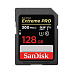 Карта памяти SanDisk Extreme Pro SDXC UHS-II U3 (128 ГБ, черный)
