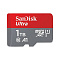 Карта памяти SanDisk Ultra microSDXC UHS-I (1 ТБ, красный/серый)
