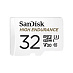 Карта памяти SanDisk High Endurance microSDHC (32 ГБ, с SD адаптером, белый)
