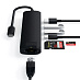 Адаптер Satechi Type-C Slim Multiport with Ethernet Adapter (черный)