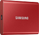 Внешний SSD накопитель Samsung T7 Portable (1 ТБ, красный)