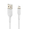 Кабель Belkin BoostCharge USB-A Braided Cable with Lightning Connector (1М, белый)