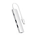 Адаптер Satechi Slim Aluminum Type-C Multi-Port Adapter with Type-C Charging Port (серебристый)
