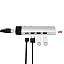 USB-хаб Satechi Aluminum Pro Hub with Ethernet & 4K HDMI (серебристый)