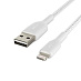 Кабель Belkin BoostCharge USB-A Braided Cable with Lightning Connector (1М, белый)