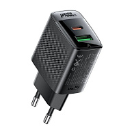 Зарядное устройство ACEFAST A98 PD30W Gan USB-C+USB-A (черный)