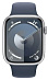 Умные часы Apple Watch Series 9 GPS Silver Aluminium Case with Storm Blue Sport Band (45mm, M/L, синий)