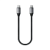 Кабель Satechi USB-C to USB-C Cable (25 см, серый космос)