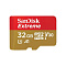 Карта памяти SanDisk Extreme microSDHC UHS-I (32 ГБ, золотой/красный)