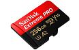 Карта памяти SanDisk Extreme Pro microSDXC (256 ГБ, черный/красный)