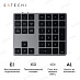 Беспроводной блок клавиатуры Satechi Aluminum Extended Keypad (серый)