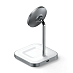 Беспроводное зарядное устройство-подставка Satechi Magnetic 2-in-1 Wireless Charging Stand (серый космос)