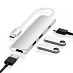Адаптер Satechi Slim Aluminum Type-C Multi-Port Adapter with Type-C Charging Port (серебристый)