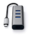 USB-хаб Satechi Type-C 2-in-1 USB 3.0 Aluminum 3 Port Hub and Ethernet Port (серый космос)