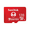 Карта памяти SanDisk microSDXC UHS-I (128 ГБ, для Nintendo Switch, красный)