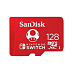 Карта памяти SanDisk microSDXC UHS-I (128 ГБ, для Nintendo Switch, красный)