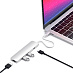 Адаптер Satechi Slim Aluminum Type-C Multi-Port Adapter with Type-C Charging Port (серебристый)