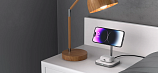 Беспроводное зарядное устройство-подставка Satechi Magnetic 2-in-1 Wireless Charging Stand (серый космос)
