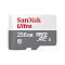 Карта памяти SanDisk Ultra microSDXC (256 ГБ, серый)