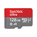 Карта памяти SanDisk Ultra microSDXC UHS-I (128 ГБ, красный/серый)