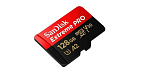 Карта памяти SanDisk Extreme Pro microSDXC (128 ГБ, черный/красный)