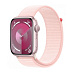 Умные часы Apple Watch Series 9 GPS Pink Aluminium Case with Light Pink Sport Loop (41mm, розовый)
