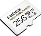 Карта памяти SanDisk High Endurance microSDHC (256 ГБ, с SD адаптером, белый)
