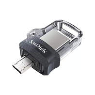 Флеш-накопитель SanDisk Ultra Dual Drive (128 ГБ, черный)