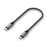 Кабель Satechi USB-C to USB-C Cable (25 см, серый космос)