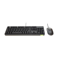 Игровой проводной механический комплект клавиатура+мышь Rapoo V185S (черный)
