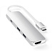 Адаптер Satechi Slim Aluminum Type-C Multi-Port Adapter with Type-C Charging Port (серебристый)