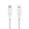 Кабель Belkin BoostCharge USB-C Braided Cable with Lightning Connector (2М, белый)
