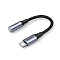 Адаптер UGREEN AV161 Type-C Male To 3.5mm Audio Adapter (10 см, серый)